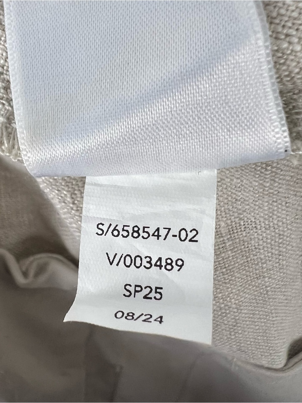 Athleta Retreat 100% Linen High Rise Wide Leg Pants Coastal Cream 2025 Size S - Picture 16 of 16